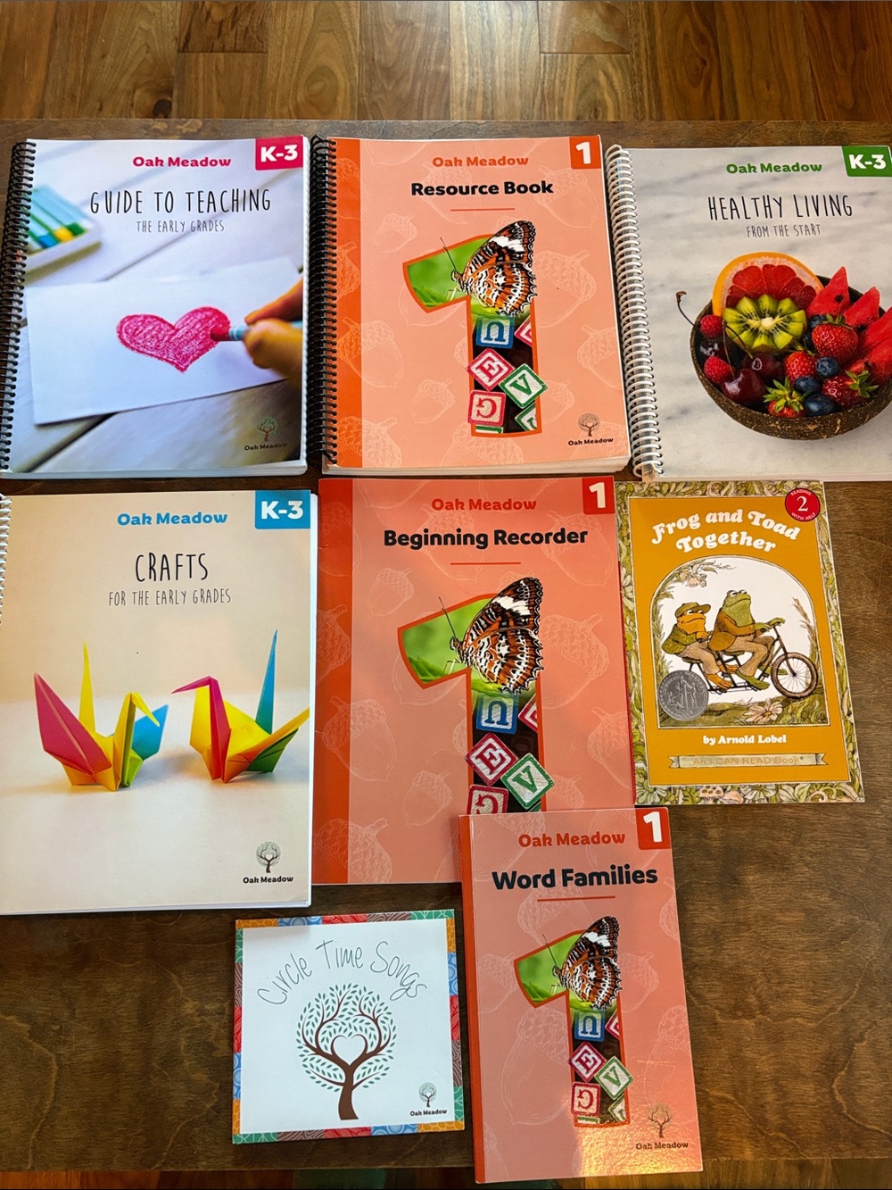 Oak Meadow Waldorf style Homeschool Education Books Grades K-3 Like New